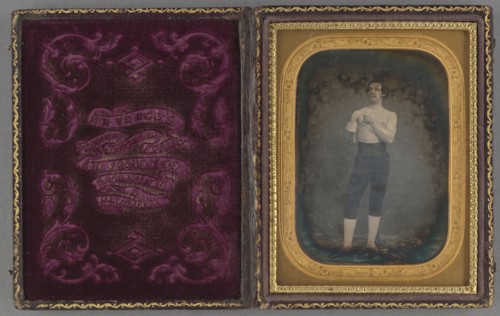Portrait of a boxer; Robert H. Vance, American, 1825 - 1876, about 1855; Daguerreotype