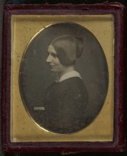 Portrait of a Woman; Antoine Claudet, French, 1797 - 1867, about 1846; Daguerreotype, hand-colored