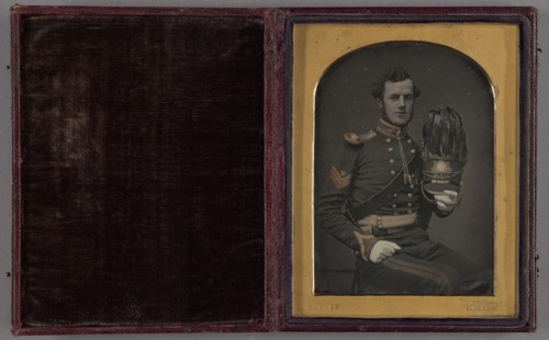 Portrait of a Yeoman; Cornelius Jabez Hughes, British, 1819 - 1884, about 1853; Daguerreotype, hand-colored