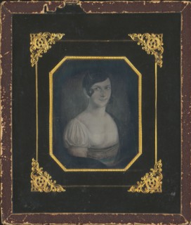 Painted Portrait of Frau Hartje Müller; German; about 1845; Daguerreotype, hand-colored