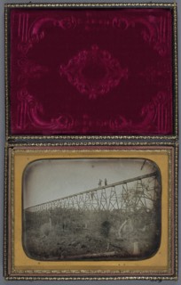 Flume Near the North Fork of the American River; American; late 1849; Daguerreotype