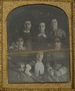 Group Portrait of Five Daughters and Their Mother; American; about 1845 - 1850; Daguerreotype