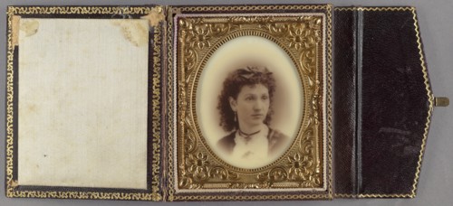 Portrait of Isabelle Benton; American; about 1880; Opalotype; 6.4 × 5.2 cm 2 1,2 × 2 1,16 in