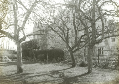 Kelmscott Manor. From the Orchard; Frederick H. Evans, British, 1853 - 1943, 1896; Lantern slide; 4.6 x 6.4 cm