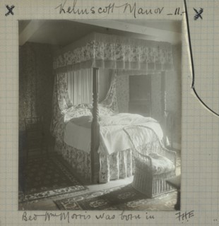 Kelmscott Manor. Bed Wm. Morris Was Born In; Frederick H. Evans, British, 1853 - 1943, 1896; Lantern slide