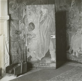 Kelmscott Manor. In the Tapestry Room; Frederick H. Evans, British, 1853 - 1943, 1896; Lantern slide; 6.5 x 6.5 cm