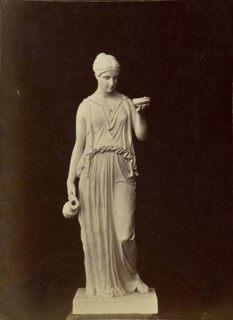 Statue of female figure; about 1870 - 1890; Albumen silver print