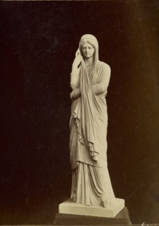 Statue of female figure; about 1870 - 1890; Albumen silver print
