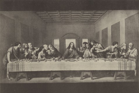 Leonardo da Vinci - The Last Supper; late 19th century; Collotype; 13.4 x 25.8 cm, 5 1,4 x 10 3,16 in