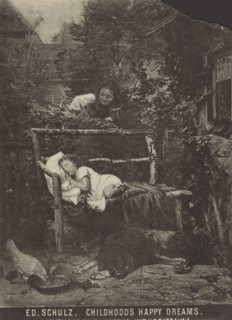 Ed. Shulz - Childhood's Happy Dreams; late 19th century; Collotype; 25 × 18.1 cm, 9 13,16 × 7 1,8 in