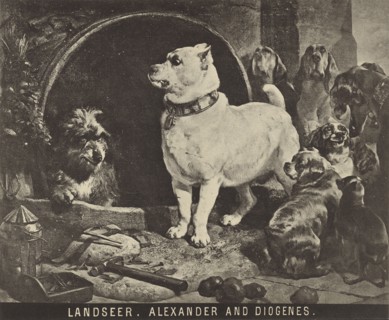 Landseer - Alexander and Diogenes; late 19th century; Collotype; 18.1 × 22 cm, 7 1,8 × 8 11,16 in