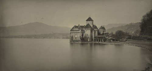Alpine Landscape; Adolphe Braun, French, 1811 - 1877, 1865 - 1870; Carbon print; 22.2 x 46.8 cm 8 3,4 x 18 7,16 in