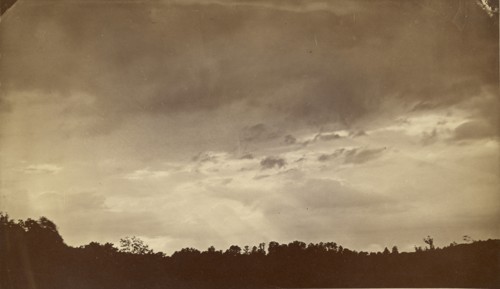 Cloud study; American; about 1870 - 1890; Albumen silver print
