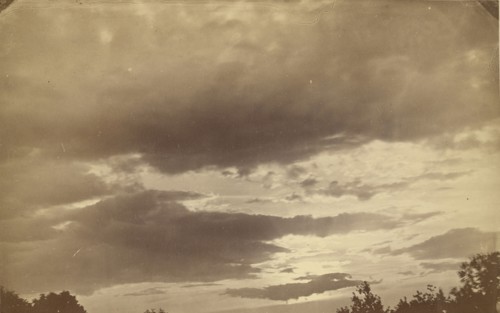 Cloud study; American; about 1870 - 1890; Albumen silver print