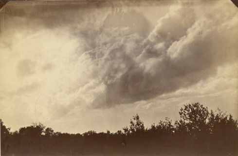 Cloud study; American; about 1870 - 1890; Albumen silver print