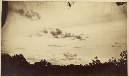 Cloud study; American; about 1870 - 1890; Albumen silver print