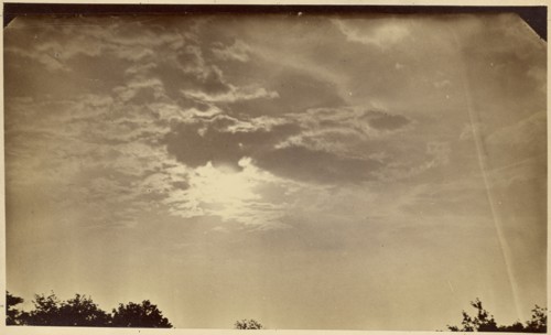 Cloud study; American; about 1870 - 1890; Albumen silver print
