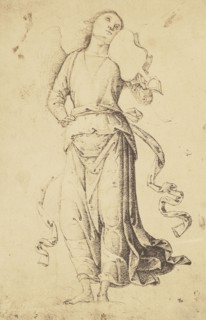 Drawing of an Angel Playing a Viol by Pietro Vannucci, Called Perugino; Roger Fenton, English, 1819 - 1869, London, England