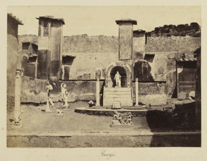 Pompei; Bisson Frères, French, active 1840 - 1864, Pompeii, Italy; about 1854 - 1864; Albumen silver print