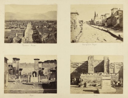 Pompei; Bisson Frères, French, active 1840 - 1864, Pompeii, Italy; about 1854 - 1864; Albumen silver print