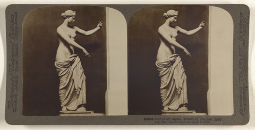 Venus of Capua, Museum, Naples, Italy; Underwood & Underwood, American, 1881 - 1940s, about 1900; Gelatin silver print