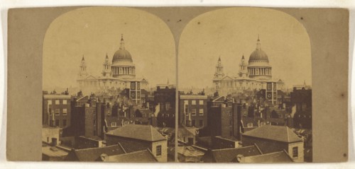 Saint Paul's Cathedral; British; about 1860; Albumen silver print