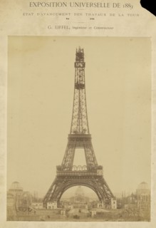 Construction to the top of the intermediate level; Louis-Émile Durandelle, French, 1839 - 1917, February 2, 1889; Albumen