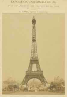 The Eiffel Tower; Louis-Émile Durandelle, French, 1839 - 1917, March 31, 1889; Albumen silver print