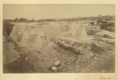 Pier no. 2, from the back; Louis-Émile Durandelle, French, 1839 - 1917, 1887; Albumen silver print