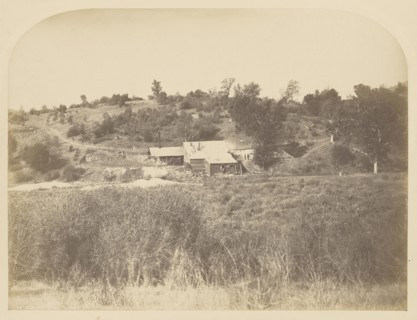 Agua Fria Mill; Carleton Watkins, American, 1829 - 1916, 1860; Salted paper print; 31.3 x 41.6 cm 12 5,16 x 16 3,8 in
