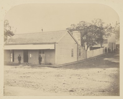 Office, Bear Valley; Carleton Watkins, American, 1829 - 1916, 1860; Salted paper print; 33.3 x 41.6 cm 13 1,8 x 16 3,8 in