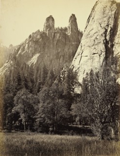Cathedral Spires; Carleton Watkins, American, 1829 - 1916, 1865 - 1866; Albumen silver print