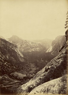 The Domes from the Foot of the Upper Yosemite; Carleton Watkins, American, 1829 - 1916, Yosemite, California, United States