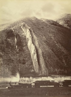 The Devil's Slide, Utah; Carleton Watkins, American, 1829 - 1916, Utah, United States; 1873 - 1874; Albumen silver print