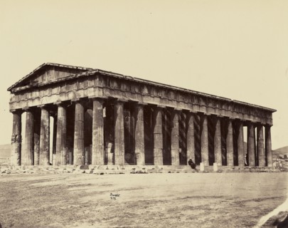 Temple de Thesee - Athenes. Hephaistion; Félix Bonfils, French, 1831 - 1885, Athens, Greece; 1872; Albumen silver print