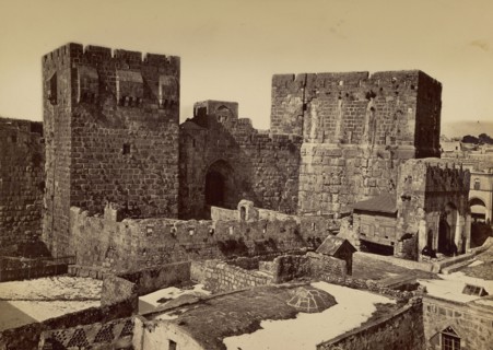 Tour de David, Jérusalem; Félix Bonfils, French, 1831 - 1885, Jerusalem, Israel; 1870 - 1879; Albumen silver print