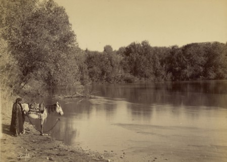 Cours du Jourdain; Félix Bonfils, French, 1831 - 1885, Israel; 1867 - 1870; Albumen silver print
