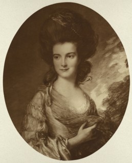 Detail of Gainsborough's  Portrait of Madame Beaufoy; Adolphe Braun, French, 1811 - 1877, Paris, France; 1903; Carbon print