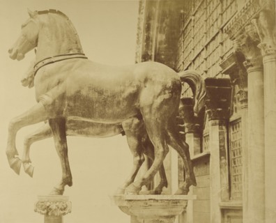 Horse statues; Glimette, French, active 19th century, London, England; about 1855 - 1895; Albumen silver print