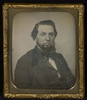 Portrait of a Man with Bushy Chin Beard; American; about 1850; Daguerreotype
