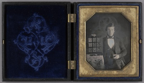 Portrait of  Daguerreotypist; American; 1845; Daguerreotype, hand-colored