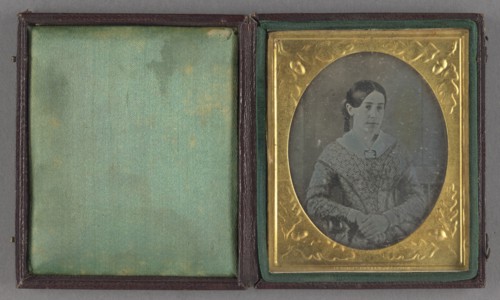 Portrait of a Seated Young Woman; John Plumbe Jr., American, born United Kingdom, 1809 - 1857, about 1842; Daguerreotype