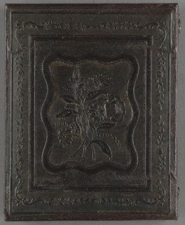 Three-Story House with Classical Porch; American; about 1851; Daguerreotype