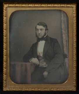 Portrait of a German, ?, man, seated; Attributed to Richard Beard, English 1801 - 1885, 1853 - 1856; Daguerreotype