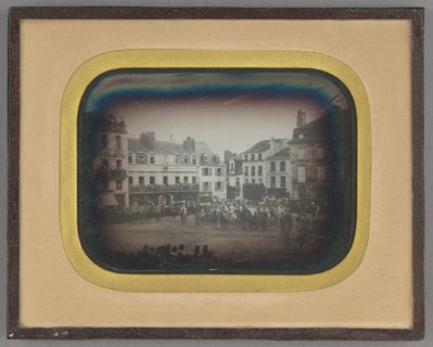 Military festival in France; French; about 1855; Daguerreotype