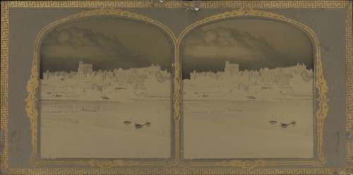 Windsor Castle; John Harmer, British, active 1870s, about 1860; Collodion-on-Glass; 6.7 x 6.4 cm 2 5,8 x 2 1,2 in