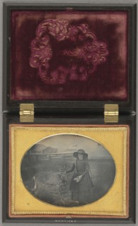 Portrait of a Girl with Her Deer; American; about 1854; Daguerreotype