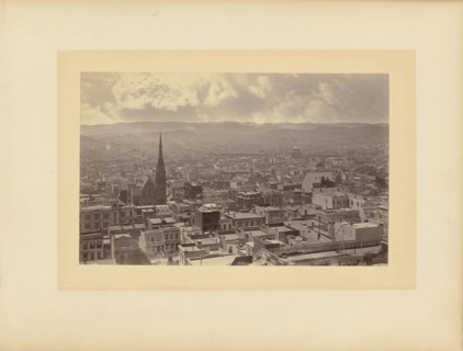 View from Windows Looking South-West; Eadweard J. Muybridge, American, born England, 1830 - 1904, 1877; Albumen silver print