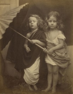 Paul and Virginia; Julia Margaret Cameron, British, born India, 1815 - 1879, Freshwater, Isle of Wight, England; 1864; Albumen