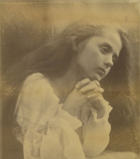 Young Girl Praying; Julia Margaret Cameron, British, born India, 1815 - 1879, Freshwater, Isle of Wight, England; 1866; Albumen